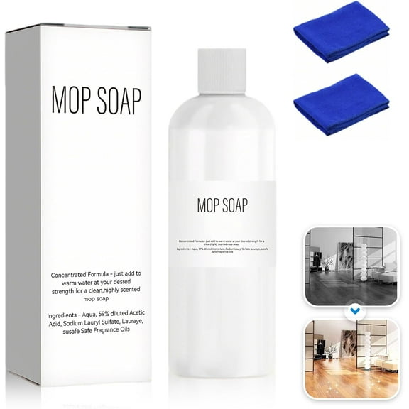 Brazilian Waves Mop Soap Floor Cleaner Liquid, Highly Scented Multi-Surface Concentrate