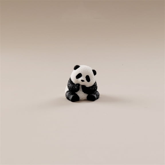 Brazilian Wood Panda Mini Tree Resin Statue Hydroponic Decoration Funny Tabletop Indoor Desktop Ornament