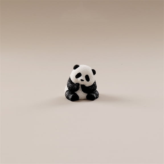 Brazilian Wood Panda Mini Tree Resin Statue Hydroponic Decoration Funny Tabletop Indoor Desktop Ornament