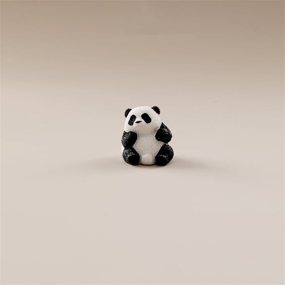 Brazilian Wood Panda Mini Tree Resin Statue Hydroponic Decoration Funny Tabletop Indoor Desktop Ornament