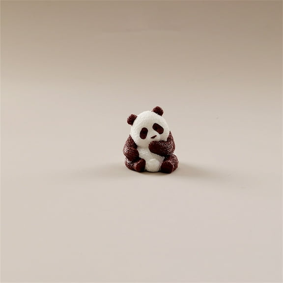 Brazilian Wood Panda Mini Tree Resin Statue Hydroponic Decoration Funny Tabletop Indoor Desktop Ornament