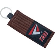 Brazillian Jiu Jitsu Belt Style Key Chain in Polycotton by Fadi Sports - Brown