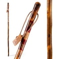 thumbnail image 1 of Brazos Handcrafted Wood Walking Stick, Hickory, Traditional Safari Style Handle, for Men & Women, 55", 1 of 9