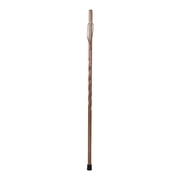 Brazos Handcrafted Wood Walking Stick, Twisted Oak, Backpacker Style Handle, for Men & Women, Red, 58