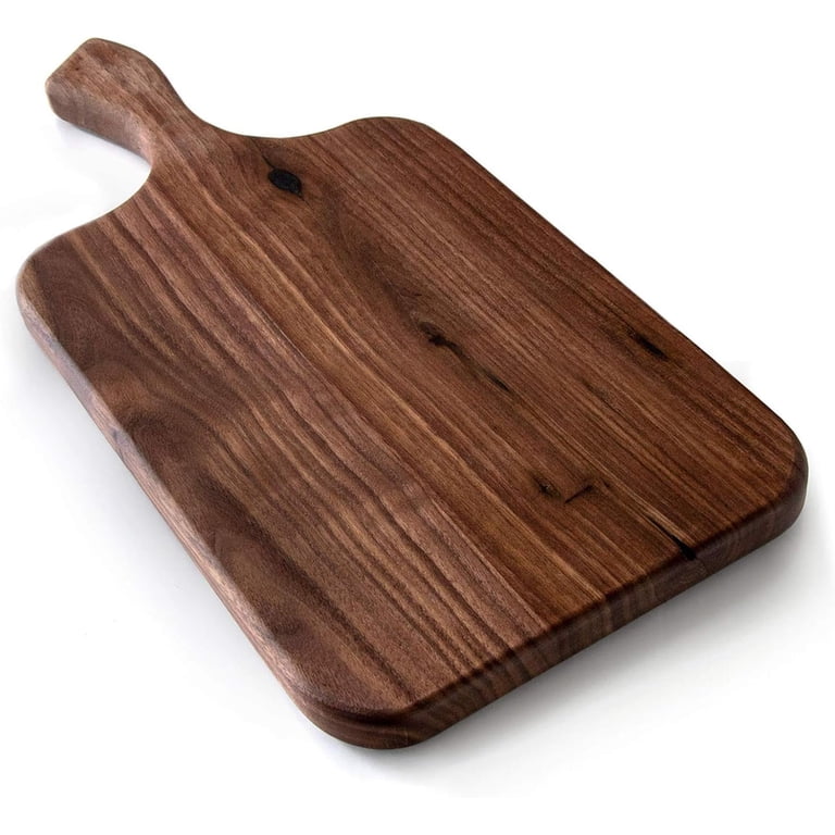 Brazos Home Dark Walnut Wood Cutting Board for Kitchen, Seasoned