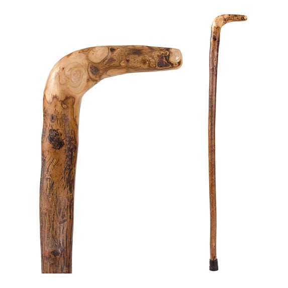 Brazos Root Natural Hardwood Wood Walking Stick 40 Inch Height