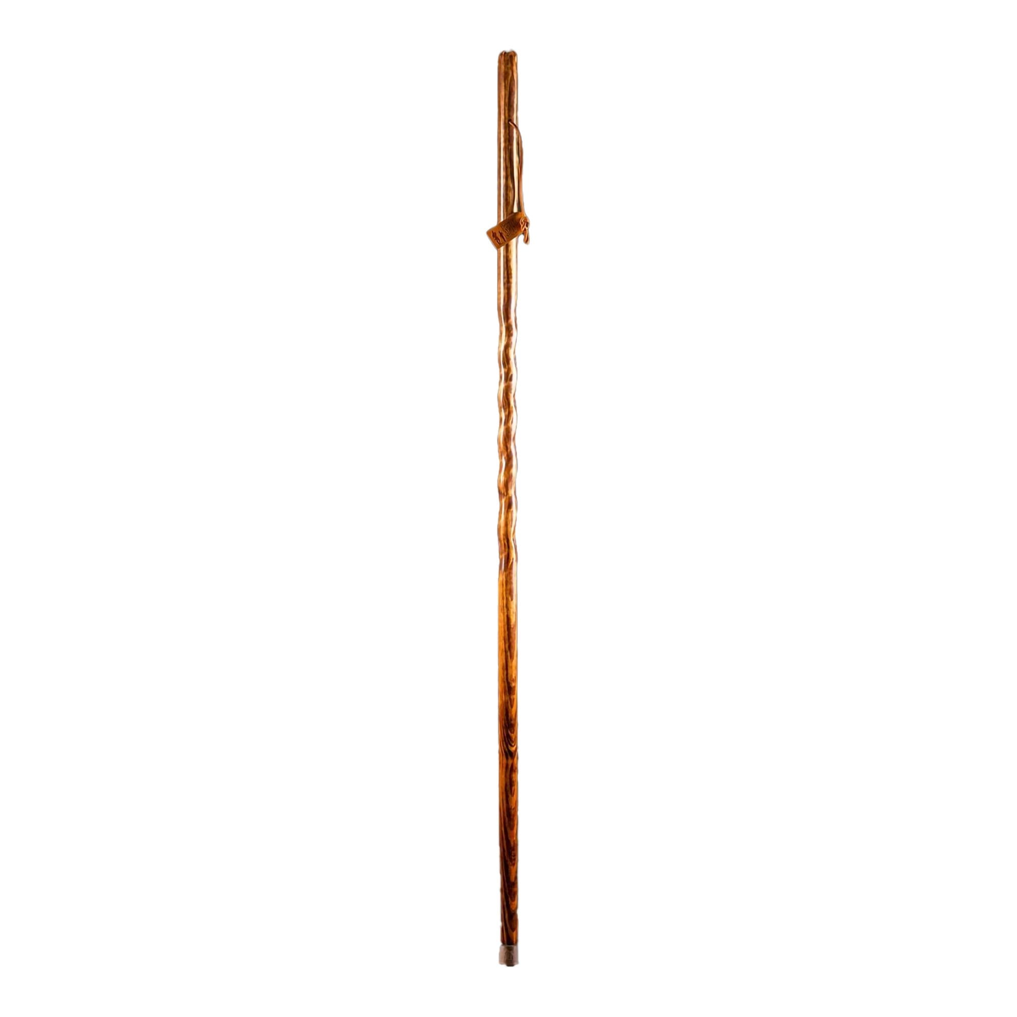 Handcrafted 55" Red Sweet Gum Wood Walking Stick