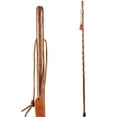 thumbnail image 1 of Brazos Twisted Backpacker Brown Oak Wood Walking Stick 55 Inch Height, 1 of 5