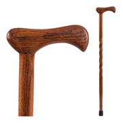 Brazos Twisted Red Oak Wood T-Handle Cane 37 Inch Height