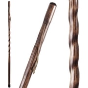 Brazos, Twisted Trail Blazer Walking Stick, Brown, 55 inches
