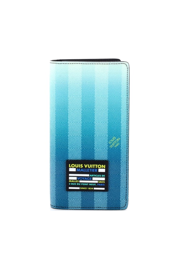 Brazza Wallet Limited Edition Gradient Damier Stripes By Rebag