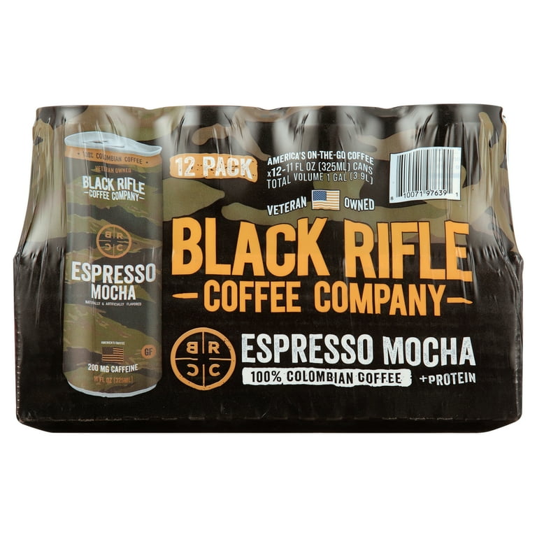 Black Rifle Coffee Company Mocha, Medium Roast, 200mg Caffeine