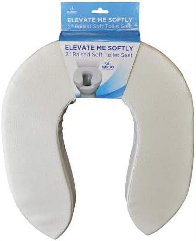 Brd Softly Foam Toilet Seat 2 inch Seat Lifter for Elderly