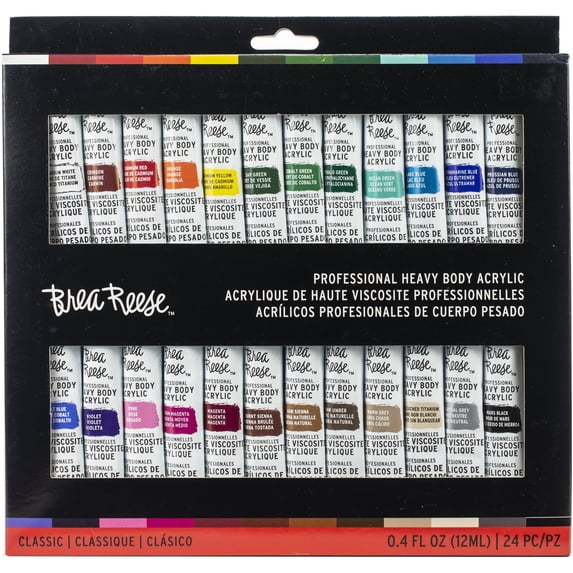 Brea Reese Acrylic Paint Set 24/Pkg-Classic