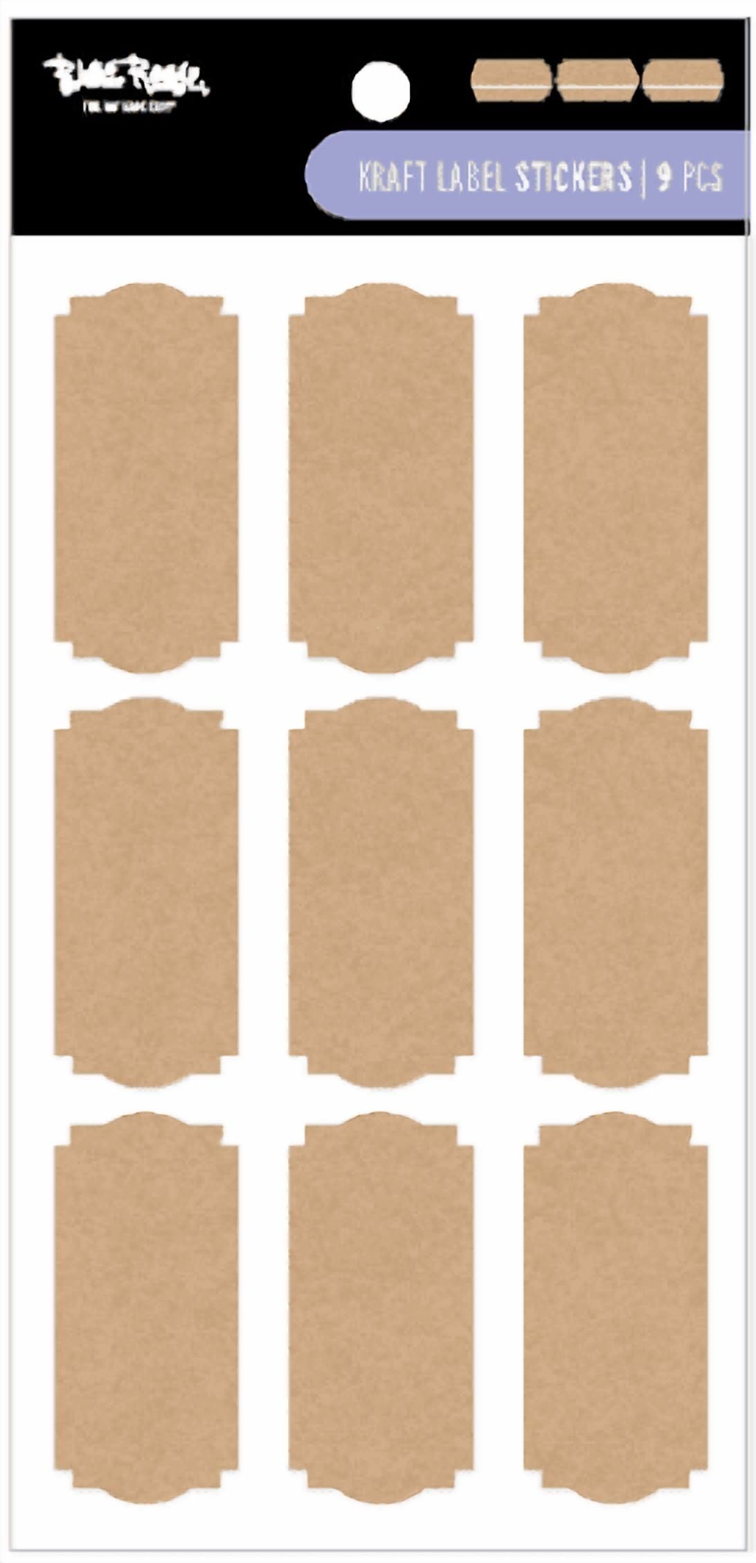 Brea Reese Label Sticker Sheet - Kraft Paper