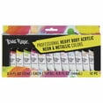 thumbnail image 1 of Brea Reese: Professional Heavy Body Acrylic Paint Set - Neon & Metallic Colors - 12 Tubes - Bold Pigments, Water-Based & Non-Toxic, Adult Art Supplies, 1 of 10