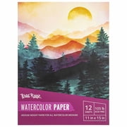 Brea Reese Watercolor Paper Pad 50 Sheets - 11x15 - 105lb, Acid-Free, Durable & Glue-Bound, Perfect for Watercolor Painting, Adult Art Supplies