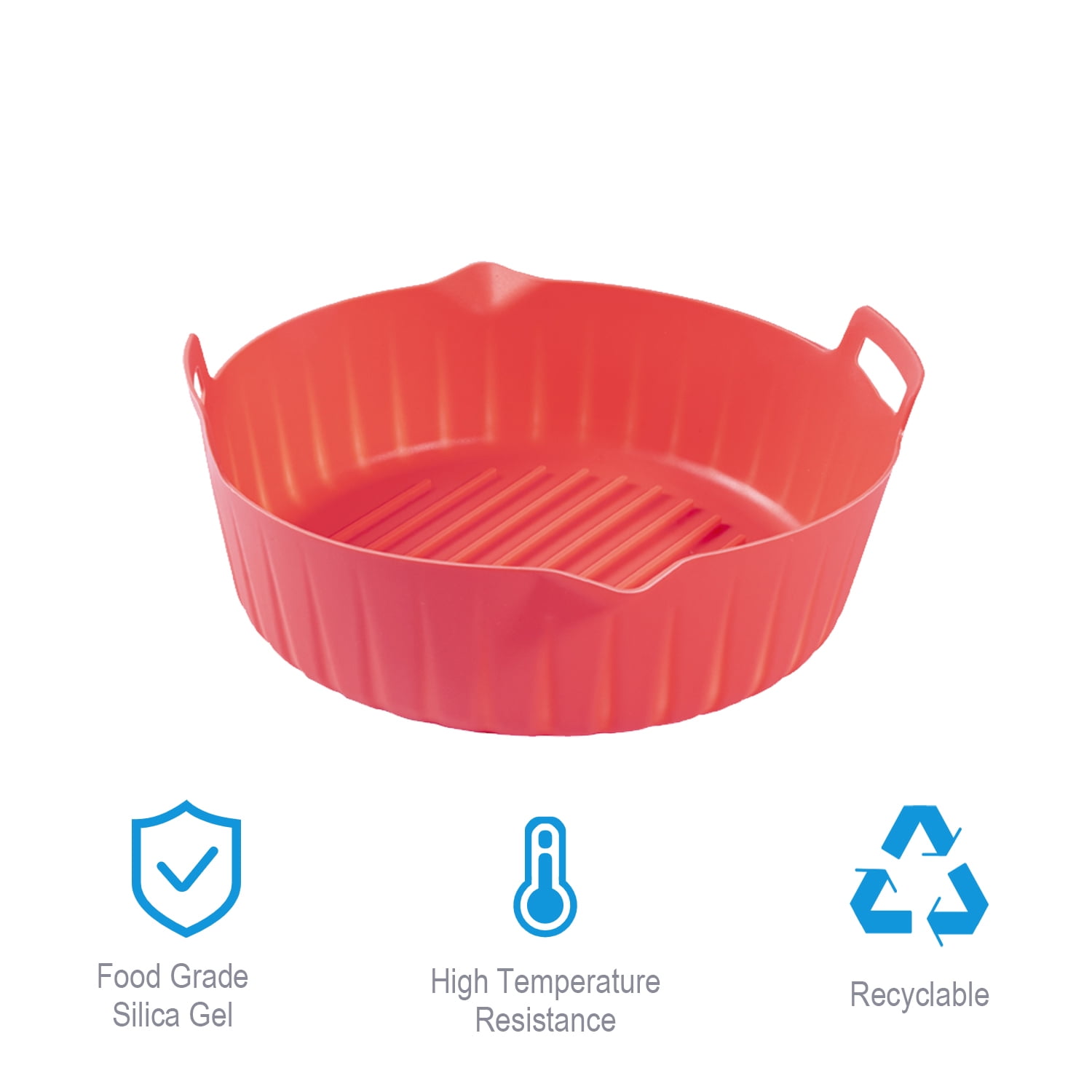 BreaDeep Silicone Air Fryer Liner 8.3inch Reusable Air Fryer Silicone