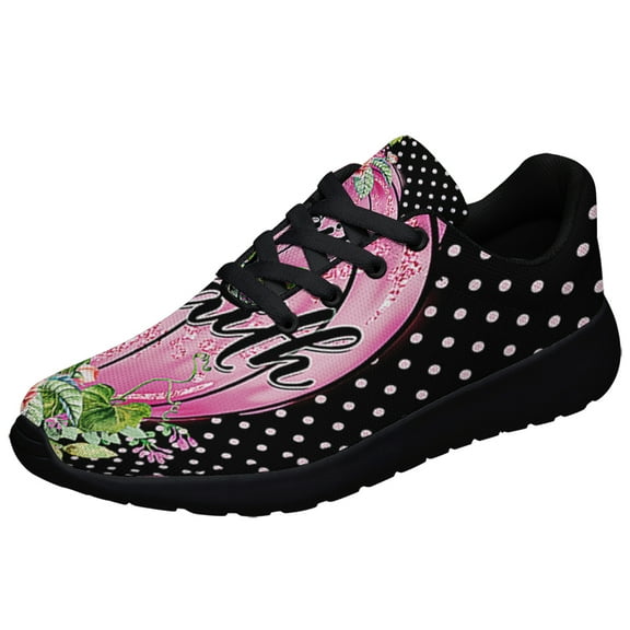 BreaStCancer Awareness Pumpkin Shoes Sneakers Black Size 8