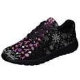 thumbnail image 1 of BreaStCancer ChriStas Merry ChriStas ChriStas Tree Shoes Sneakers for Women Men Black Size 5, 1 of 7