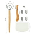 thumbnail image 1 of Bread Baking Tools Dough Whisk Set for Cake Pizza Pastry Beater Mixer Scraper Home Kitchen Supplies, 1 of 13