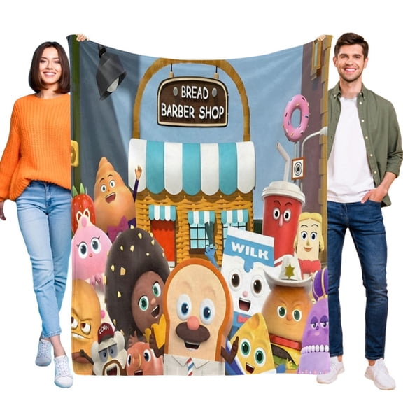 Cookie Run Flannel Blanket 39*59 inch Soft And Comfortable With Clear Patterns And Easy Cleaning