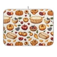 thumbnail image 1 of Bread Berry Pumpkin Dish Drying Mat 16x18 Absorbent Microfiber Draining Rack Pad for Kitchen Counter Sink, 1 of 8