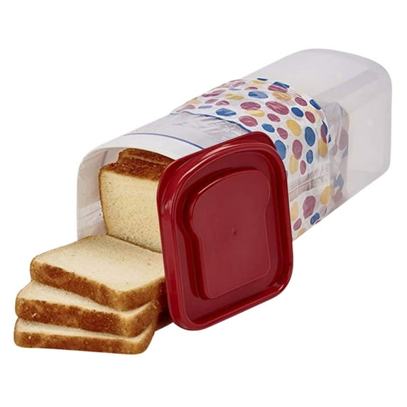 Bread Box with Airtight Lid, Fresh Bread Storage Container, Bread Loaf Storage Dispenser, Plastic Sandwich Bread Keeper, Bread Container for Storage in Kitchen Counter