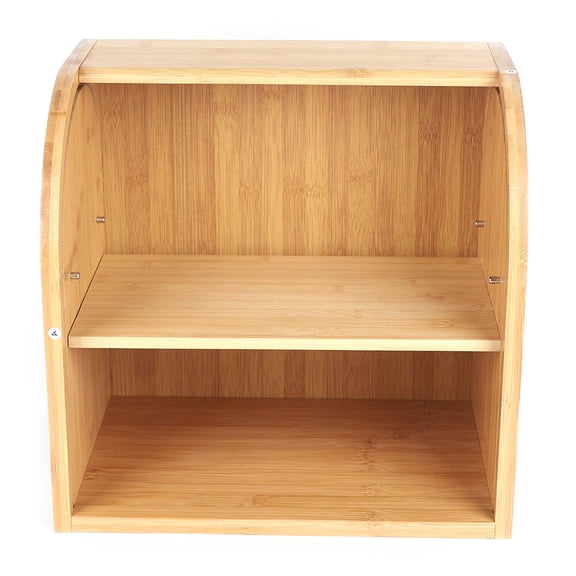 Bread Box, Bamboo Bread Storage Container with Lid, Eco-Friendly Durable Construction, 11.02 lbs Load Capacity, for Kitchen Countertop Organization