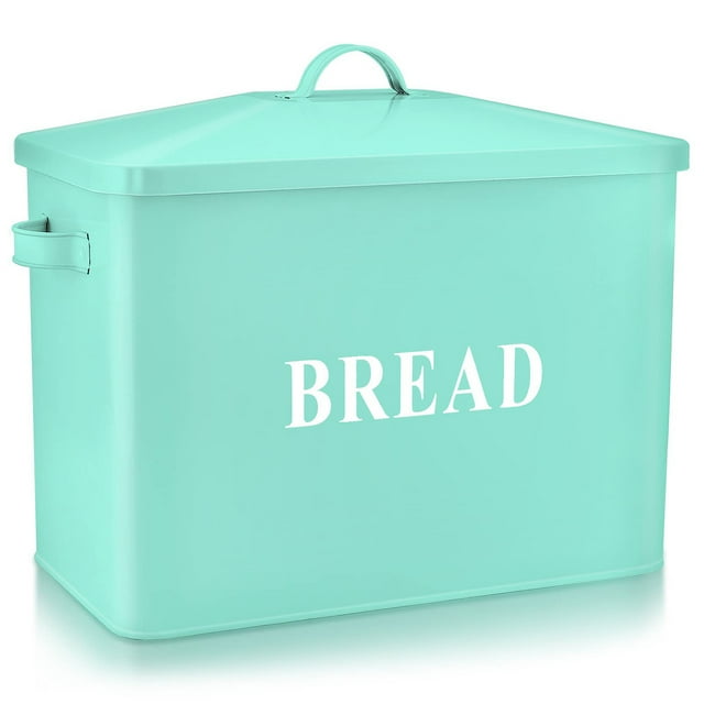 Bread Box for Kitchen Countertop, Vesteel Metal Bread Bin Holder for
