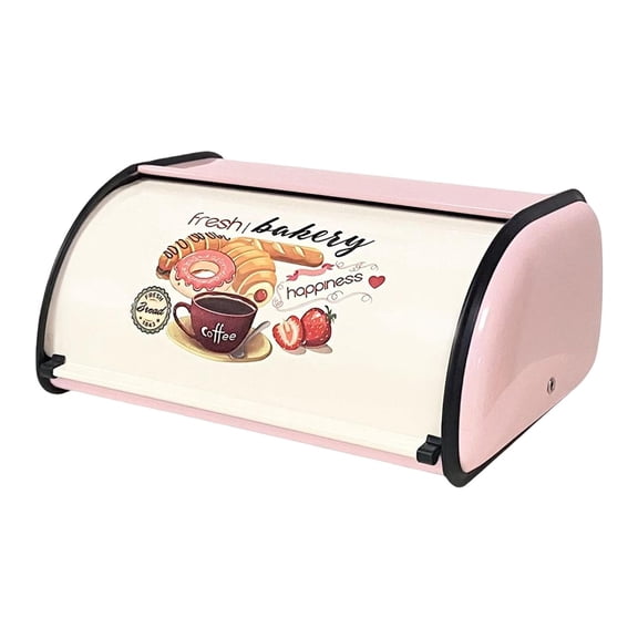 Bread Box/ Large Capacity Farmhouse Style with Roll Gifts Holder Bin Storage/ for Kitchen Decor Countertop Sandwiches Bagels Muffins/