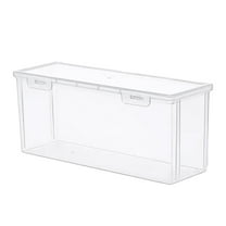 Bread Box, Plastic Bread Container, Medium Sandwich Holder, Bread Storage Container for Kitchen Counter, Bread Keeper with Airtight Lid, Bread Saver