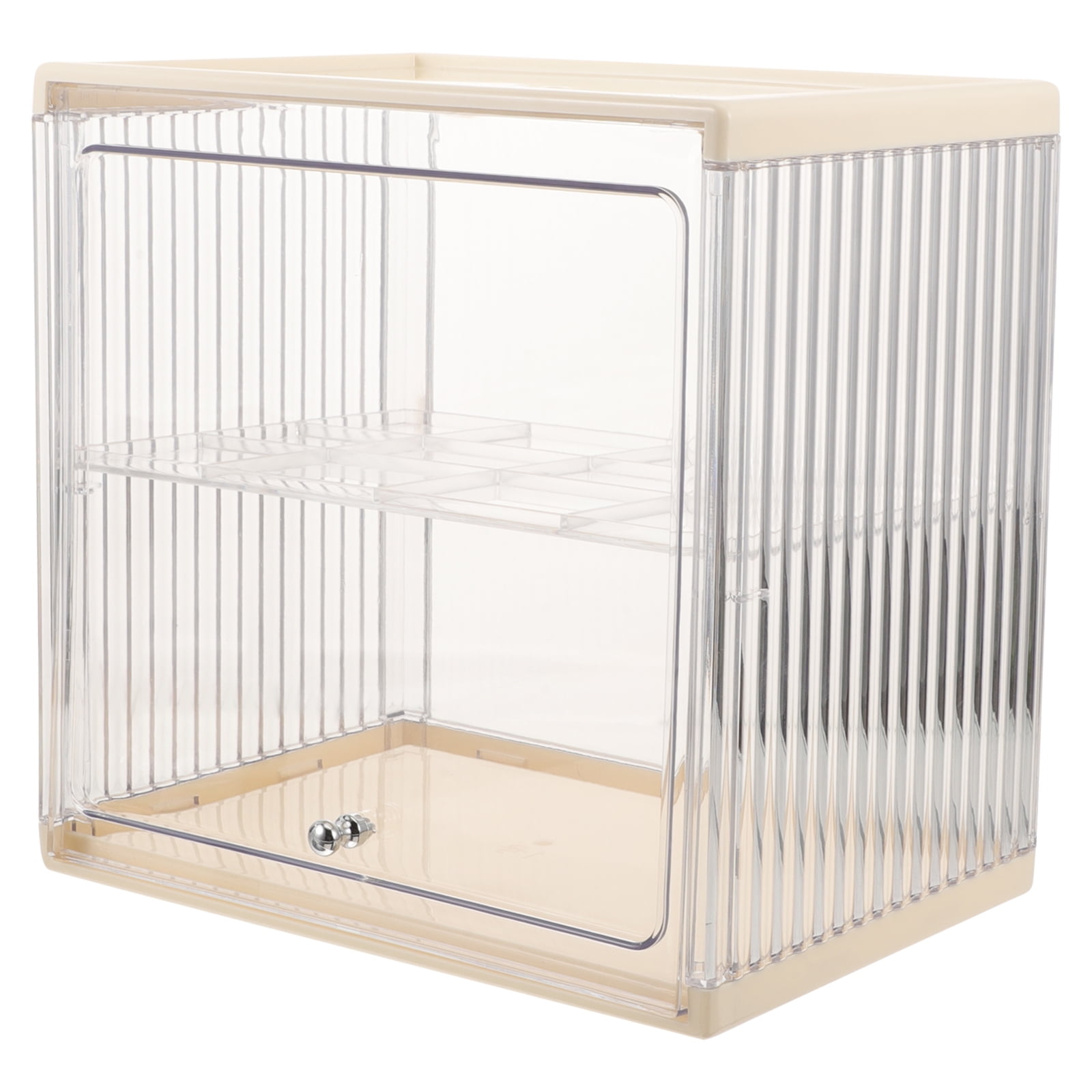 Bread Box for Kitchen Countertop Clear Double Layered Bread Container