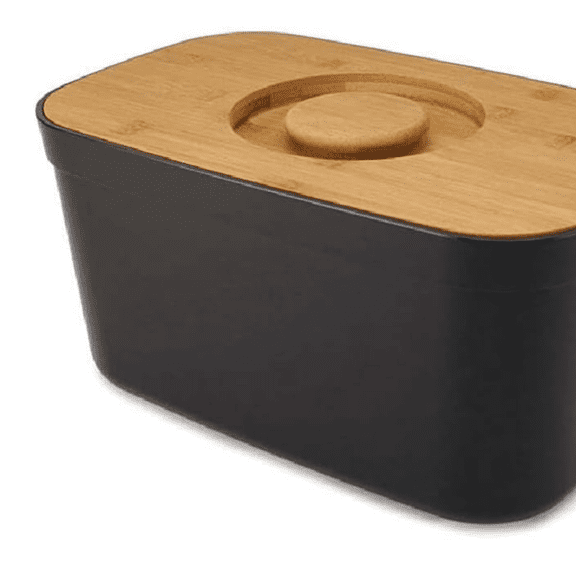 Bread Box with Removable Bamboo Cutting Board