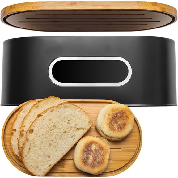 Bread Boxes - Wooden Bread Box - Stylish Bread Keeper - Bread Boxes for Kitchen Counter - Reliable Bread Storage Box - Modern Bread Bin - Bread Box by Knivi