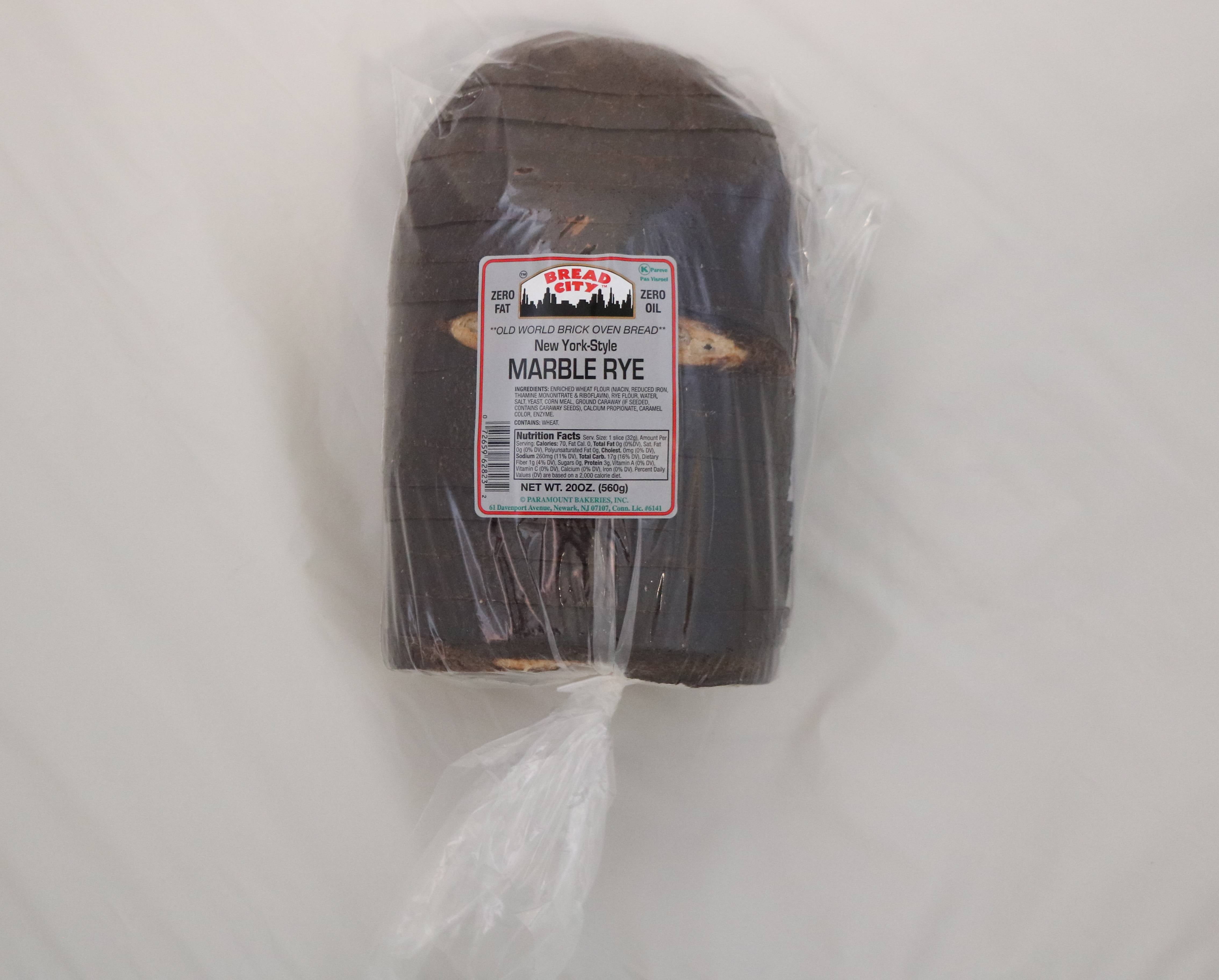 Bread City New York Style Marble Rye Bread