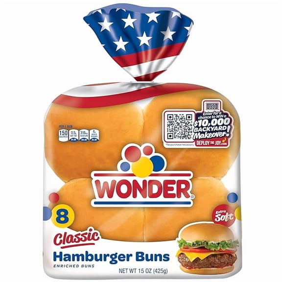 Bread Classic Hamburger Buns - 15 oz Package
