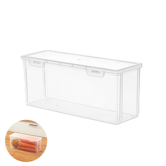 Bread Container 1pack Clear Plastic Bread Keeper Plastic Card Storage Box 11.8x4.1x5.1" Airtight Storage Container for Donut and Cookies