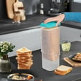 thumbnail image 1 of Bread Container Storage Bin - Airtight Plastic, Clear Bread Dispenser, Reusable Loaf Cake Organizer, Kitchen Countertop Freshness Keeper, 1 of 8