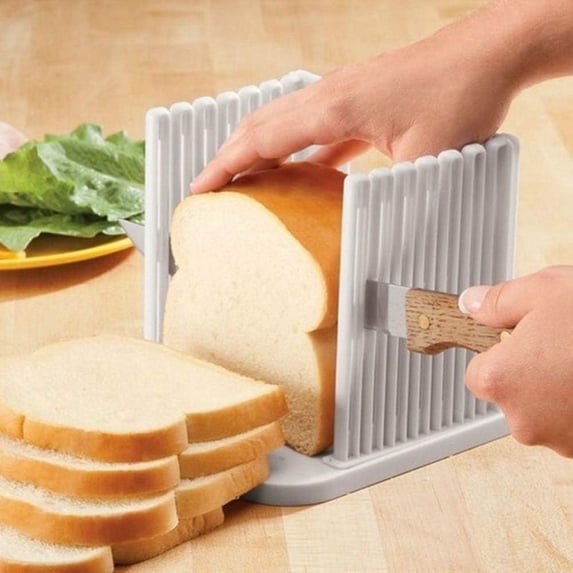 Bread Cutter Guide,Toast Bread Slicer,Bread Slicer Cutting Guide Tools Plastic Splicing Toast Loaf Cutter Rack Slicing Kitchen Accessories Tool