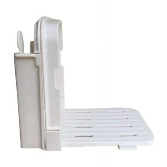 Bread Cutter for Homemade Bread, Foldable Plastic Bread Slicer, Compact Bread Cutting Guide, Bread Loaf Cutter,1 x Toast slicer,White