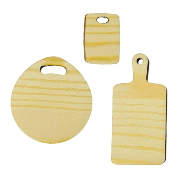 Bread Dessert Board Miniature Dollhouse Wooden Bread Cake Tray for Boys Gift