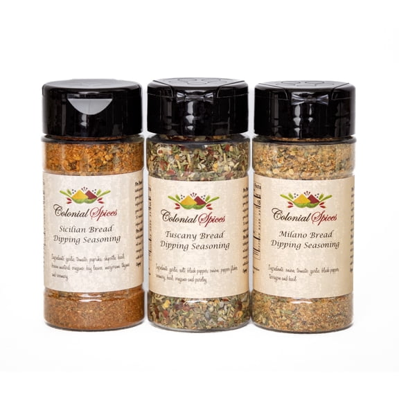 Bella Italia Spice Blend Seasonings - 3 Italian Flavors for Your Favorite Bread!