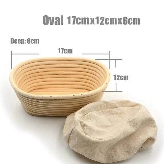 Bread  Dough Banneton Brotform Proofing Proving Baskets Fermentation Rattan Wicker Basket Country