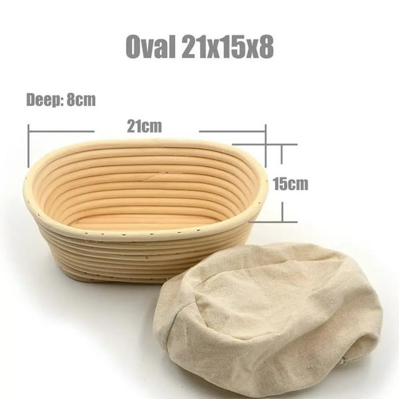 Bread  Dough Banneton Brotform Proofing Proving Baskets Fermentation Rattan Wicker Basket Country