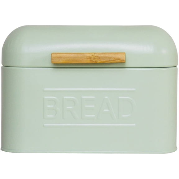 Bread Food Storage Box Retro Bread Bin Vintage Metal Bread Bin with Lid Kitchen Storage For Farmhouse Cookies Kitchen
