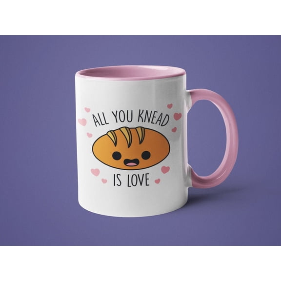 Bread Gift, Baking Mug, Cute Mug, Bread Baker Gift, Baker Gift, All You Knead iS1 Love