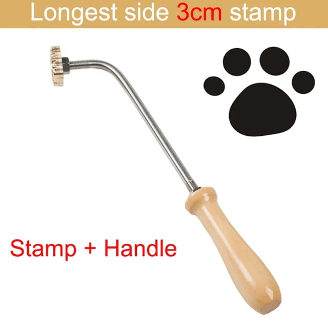 Bread Hot Iron Mold Brass Stamp Head 3cm Cartoon Pattern Branding