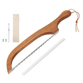 thumbnail image 1 of Bread Knife For Homemade Bread Walnut Bow Bread Cutter With Ultra-Sharp Serrated Stainless Steel，Sourdough Bread Knife For Bagels, Baguettes, 1 of 5