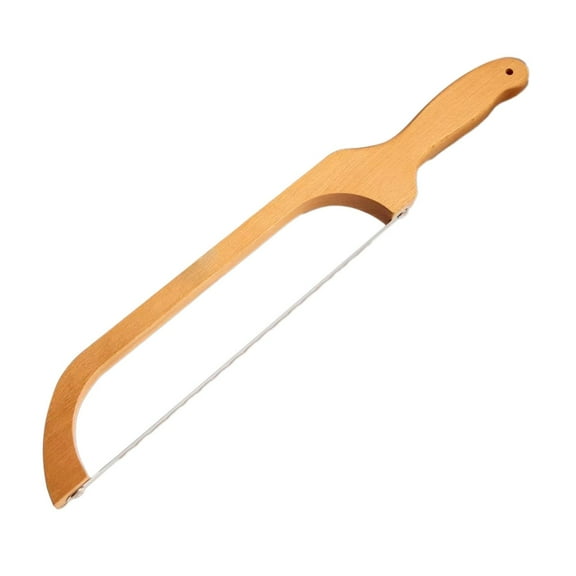Bread Knife for Homemade Bread, Wooden Sourdough Bread Knife Gift for Friends Fiddle Bow , Dough cutter, Sourdough Bread Slicer for Homemade KDFWDM